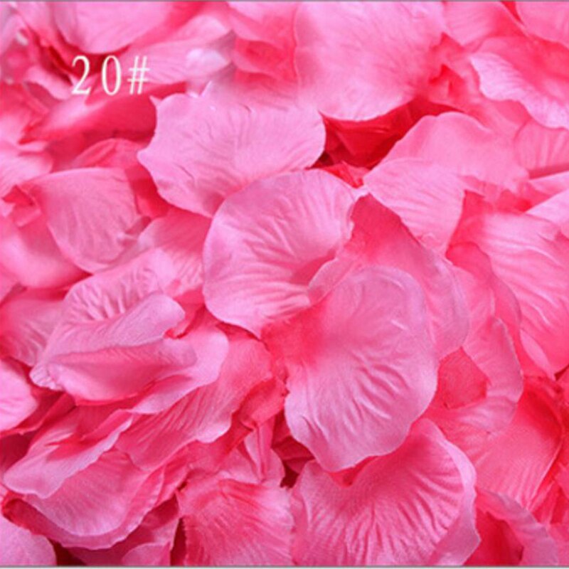 3000 stks/partij Zijden Rozenblaadjes Bladeren Kunstbloemen Bloemblaadjes voor Romantische Bruiloft Decoratie Party Decor Festival Tafel Decors