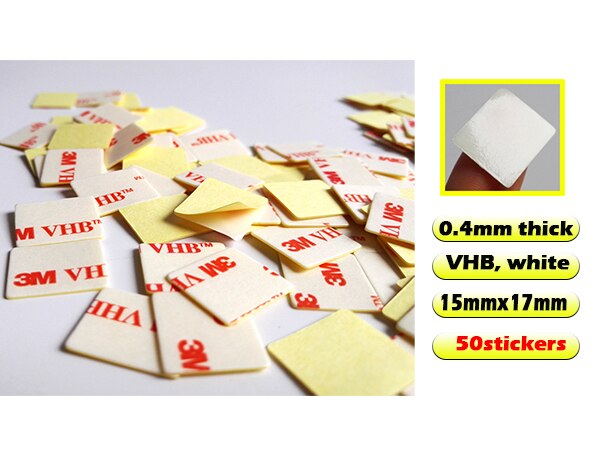 3M VHB Double Adhesive Round Circle Shape Sticker Gasket for Auto Car ETC Recorder Phone Holder Dia 10mm 20mm 25mm 30mm 40mm: 15mmx17mm