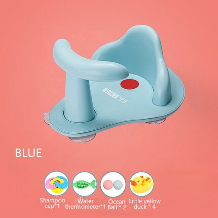 Baby Bathtub Ring Seat Infant Child Toddler Kids AntiSlip Chair Tub Seat Baby Bathtub Pad Mat Chair Baby Care Child Bathing Seat: blue accessory