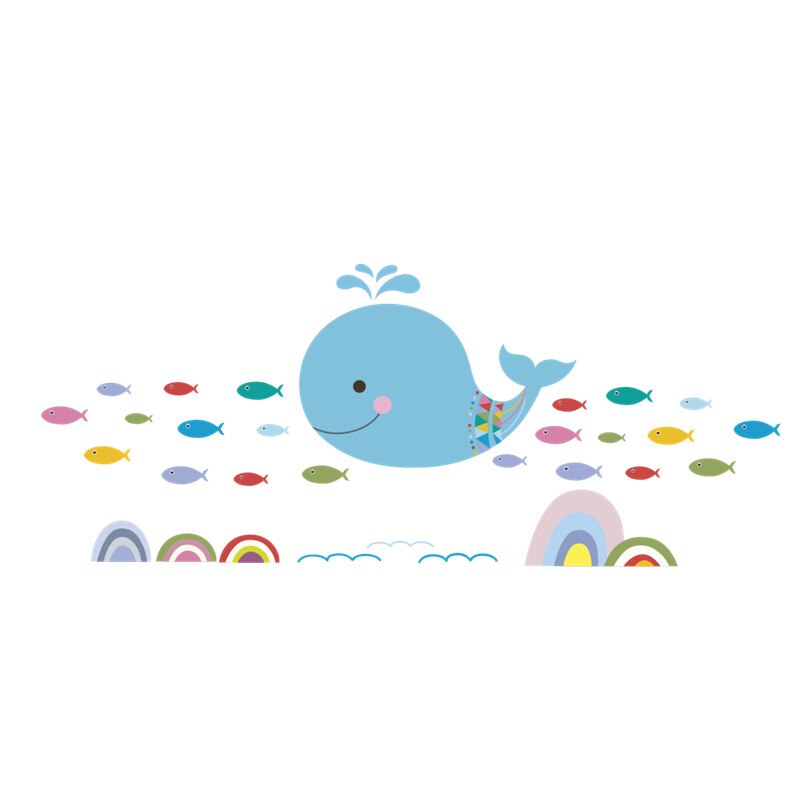 Underwater Fish Bubble Boat Turtle Wall Sticker Decals Bathroom Bedroom Nursery Window Decor Nursery Decals Poster Mural: 971