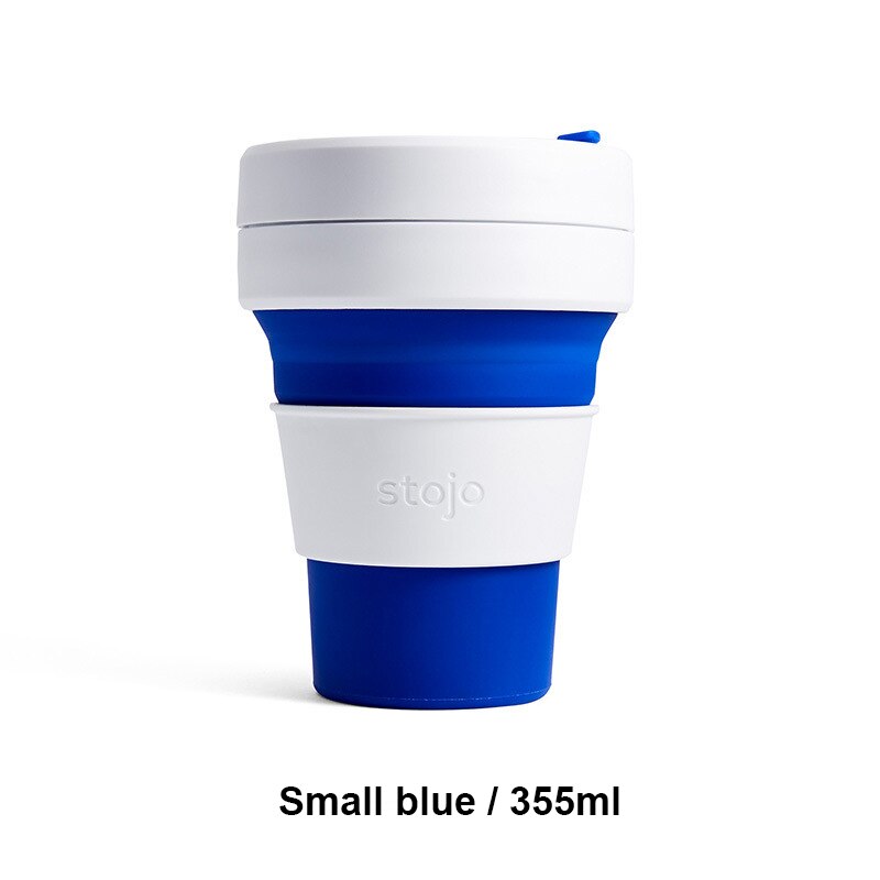 STOJO TASSE Klapp Silikon Tragbare Silikon kaffee tasse multi-funktion folding silica tasse Büro reise Wesentliche
