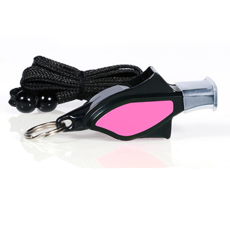 6 stk dommer træner træning delfin fløjte basketball fodbold sport vandtæt harpiks fri tilbehør: Lyserød