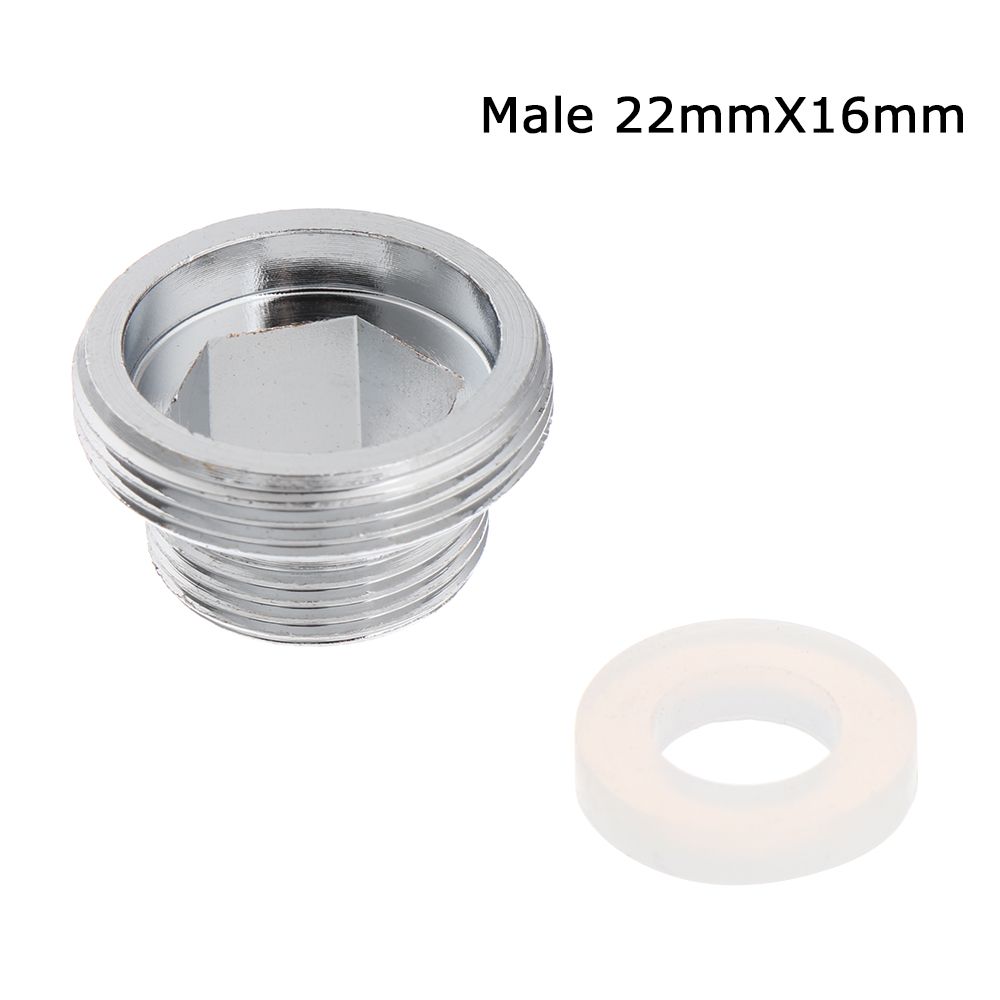 Wasserhahn Gewinde adapter Metall Belüfter Stecker mit Dichtung Küche Bad Wassers parma dapter Wasser auf bereiter Zubehör: WHITE