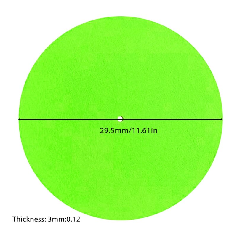 Vilt Draaitafel Platter Mat Lp Slip Mat Audiophile 295Mm Diameter Voor Lp Vinyl Record