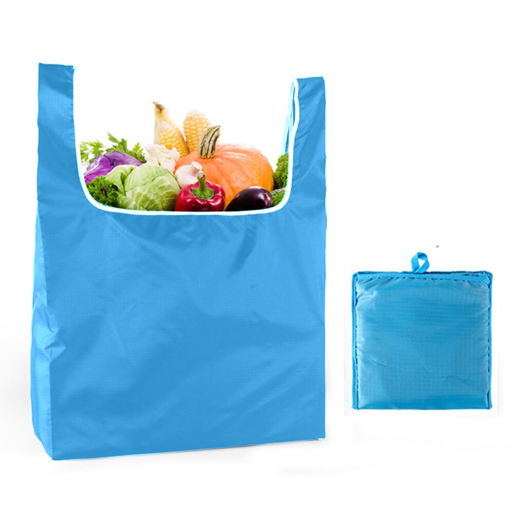 Wiederverwendbare Einkaufstasche, Falten hoch Käufer mit Befestigt Beutel, Waschbar, langlebig und Leicht Lagerung Tasche für Lebensmittelgeschäft Einkaufen: Blau