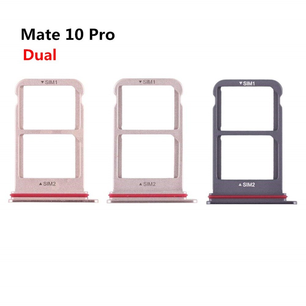 For Huawei Mate 10 Pro SIM Card Tray Sim Slot Holder Reader Adapter Replacement Part Dual