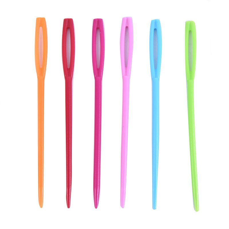 10/100pcs/lot Plastic Wool Knitting Needles Seam Cross-Stitch Sewing Accessories Needlework Sweater DIY Needles 7/9cm