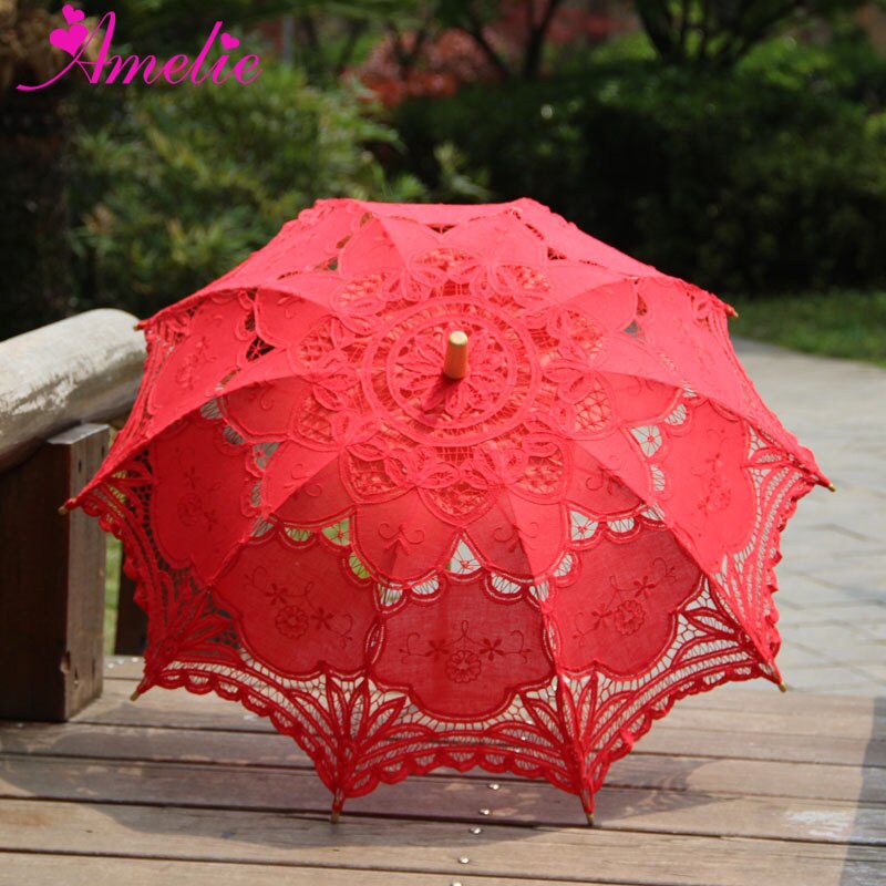 Anniversary Celebration Party Decoration Lace Umbrella Princess Parasol Umbrella Multicolor Dancing Magic Props