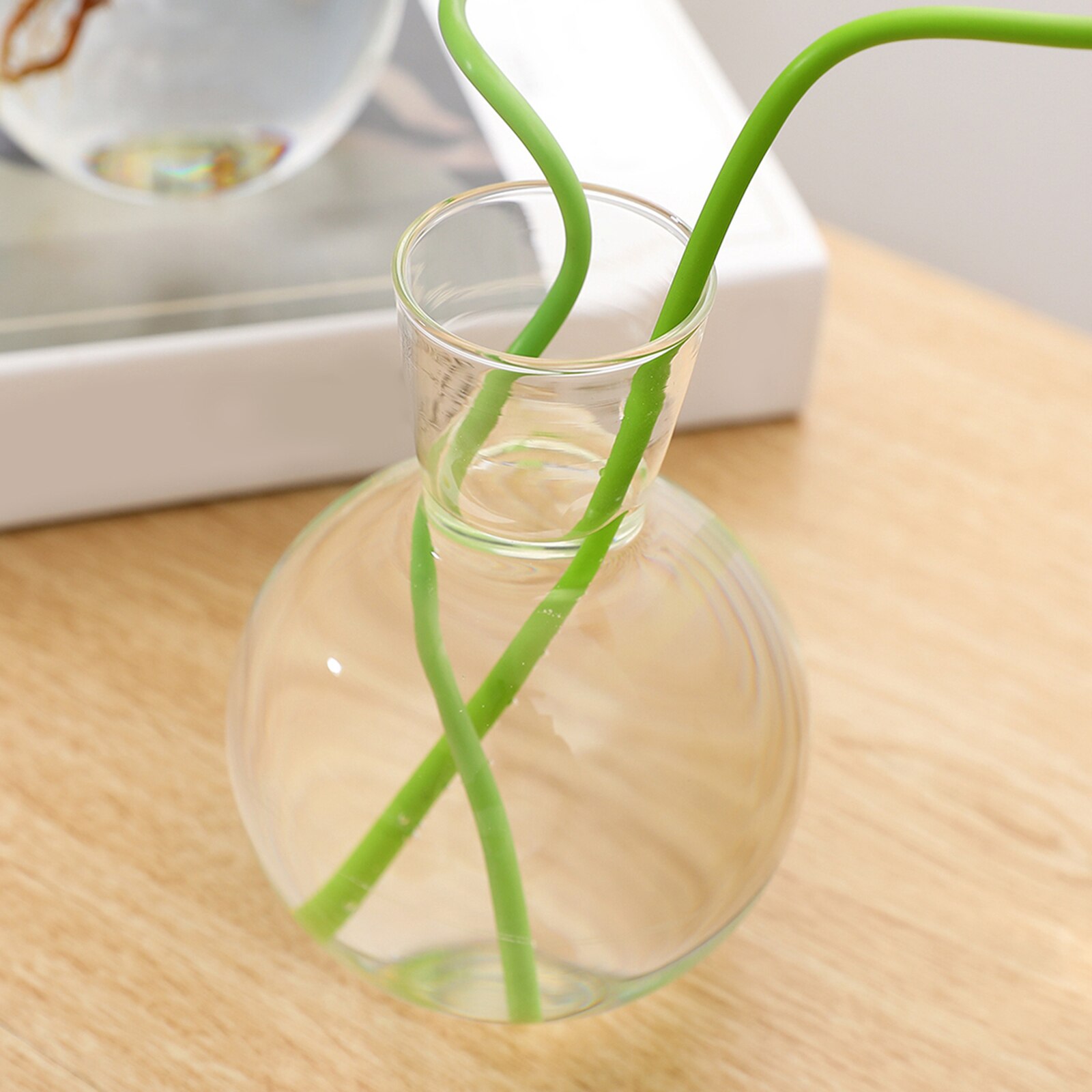 Clear Ball Bud Vase Transparent Round Glass Vase for Weddings Parties Table Centerpieces