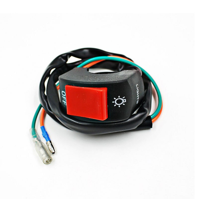 Botón Universal de manillar, Conector de bala, moto rcycle, moto, faro delantero, interruptor de luz Led, lámpara de encendido apagado para moto bycle reacondicionada
