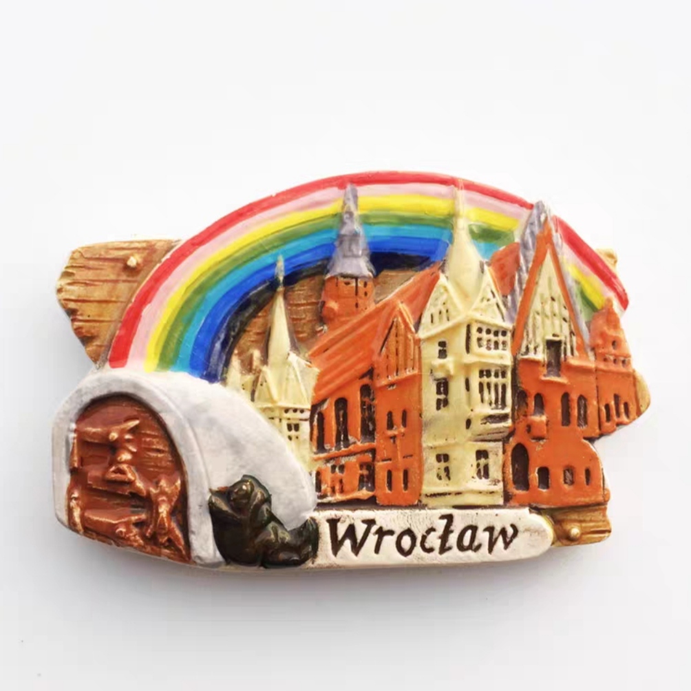 Imanes de nevera con sabor de Polonia, artesanías de recuerdos turísticos, imán de nevera, artículos de decoración artesanales