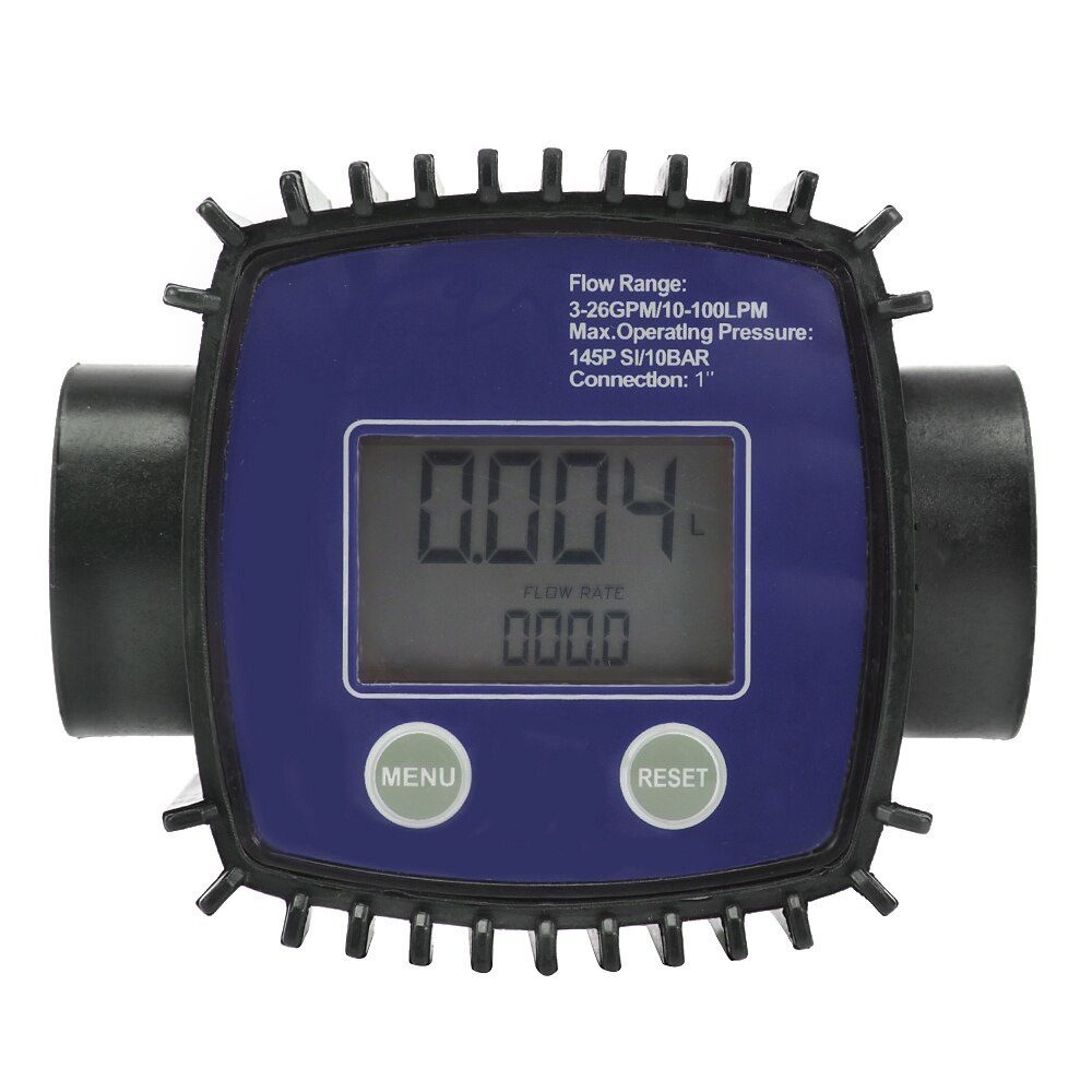 Lcd Digitale Flowmeter Turbine Flowmeter Diesel Fuel Flow Meter Voor Meten Benzine Diesel Kerosine: Blue type2