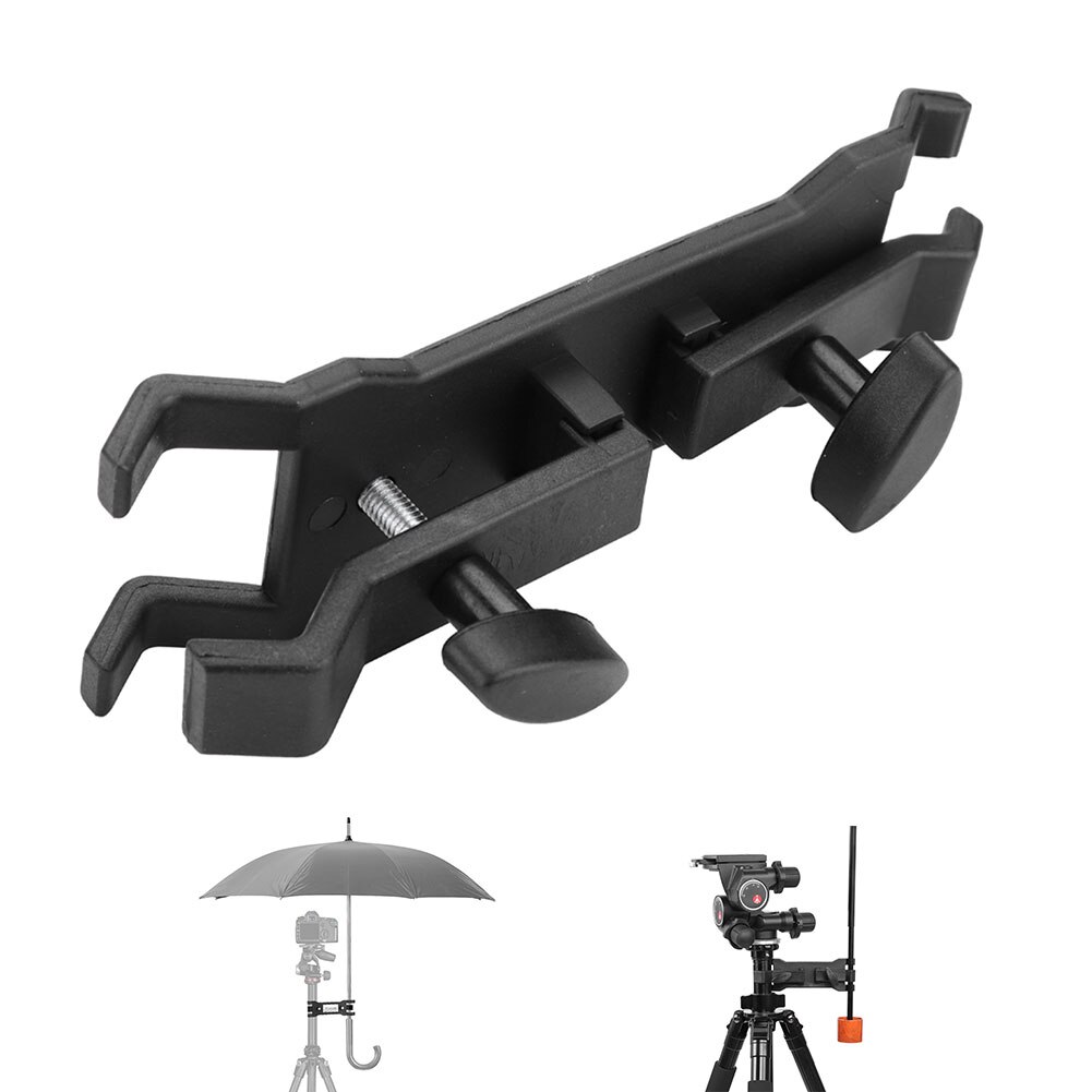 Outdoor Camera Tripod Umbrella Holder Camera Umbrella Sunshade Holder Clip Clamp Bracket Light Stand Tripod Support Accessories