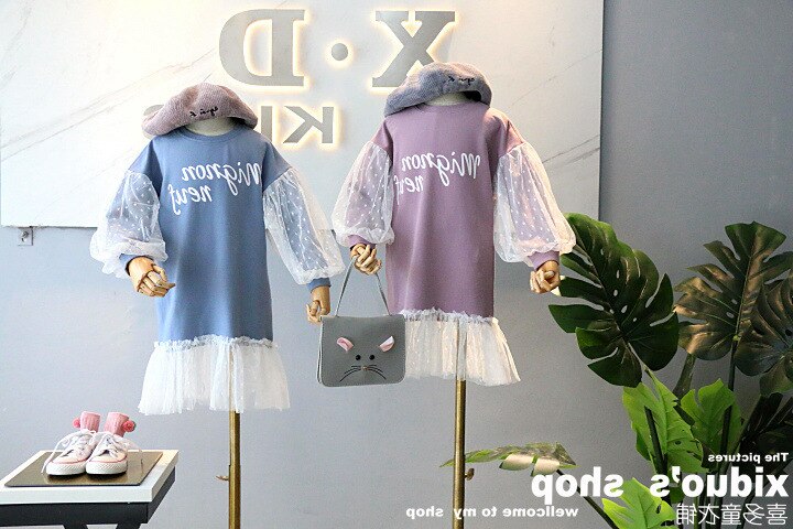 Mihkalev meisjesjurken kinderen herfst lange mouwen prinsessenjurk voor kinderen kant feest tutu jurk nest meisjes kleding kostuum