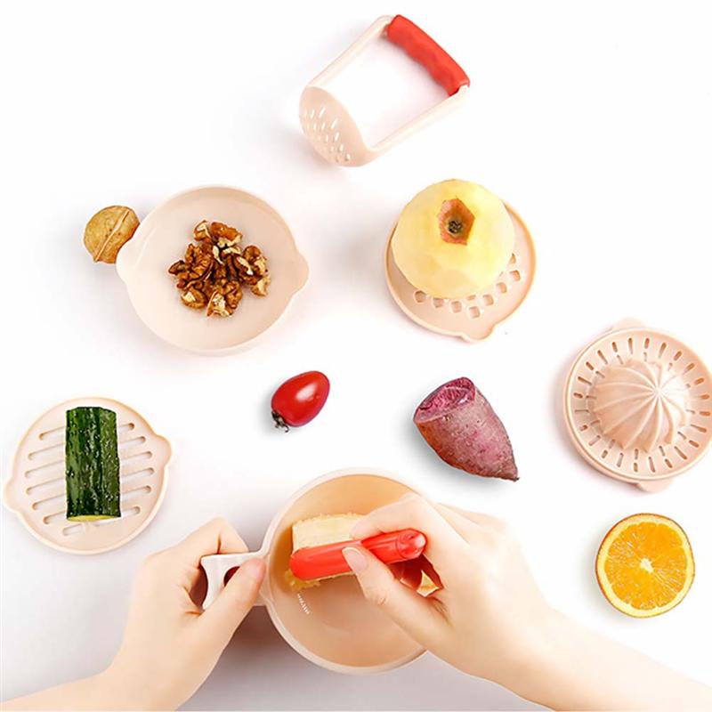 1 Set Kids Food Grinding Bowl Multifunctional Baby Food Mill Tool Food Masher