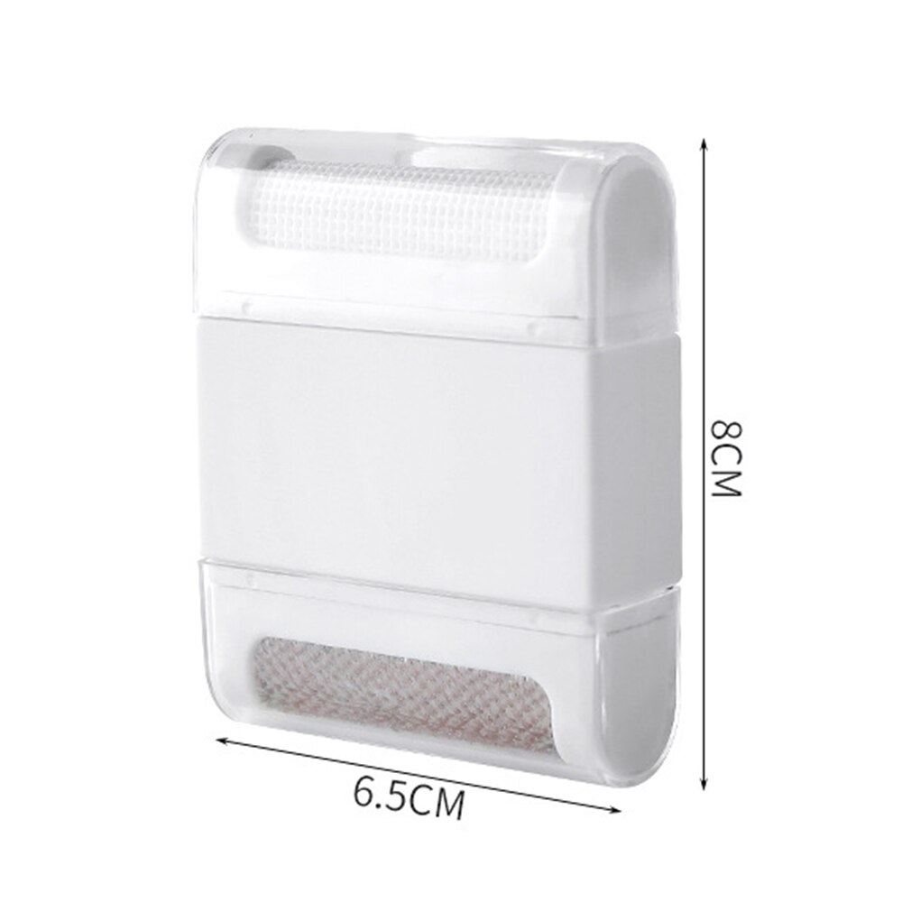 Mini Lint Remover Hair Ball Trimmer Fuzz Pellet Cut Machine portable Epilator Sweater Clothes Shaver Laundry Cleaning Tools: Double-head white