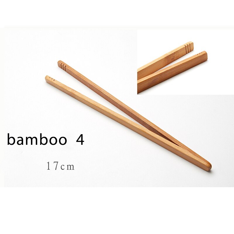 1Pcs Bamboo/Ebony Tea Clips Tea set wooden tweezers Anti-scalding tea clip for teacup: Bamboo-4