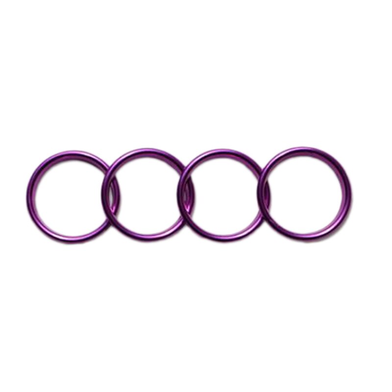 1 Set Van 4 Auto Air Outlet Cover Sticker Decoratieve Ringen, airconditioning Luchtuitlaat Decoratieve Ringen Geschikt Voor A3 S3 2: Purple
