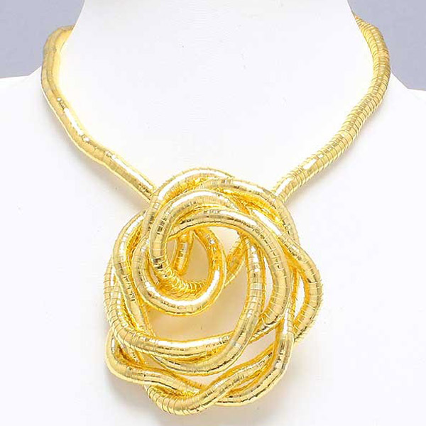 5 mm 90 cm Eisen flexibel gedrehte Schmuck biegsame Schlangenhalskette 12 Farben erhältlich: dunkel Gold