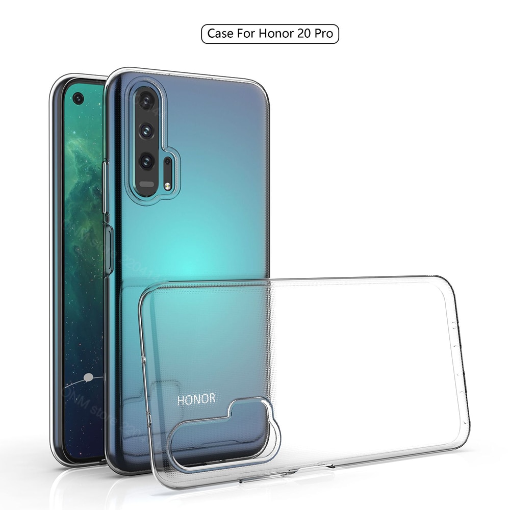 Fall Für Huawei Honor 20 Pro TPU Silicon Klar Ausgestattet Bumper Soft Case für Huawei Ehre 20 Pro Transparent Zurück abdeckung