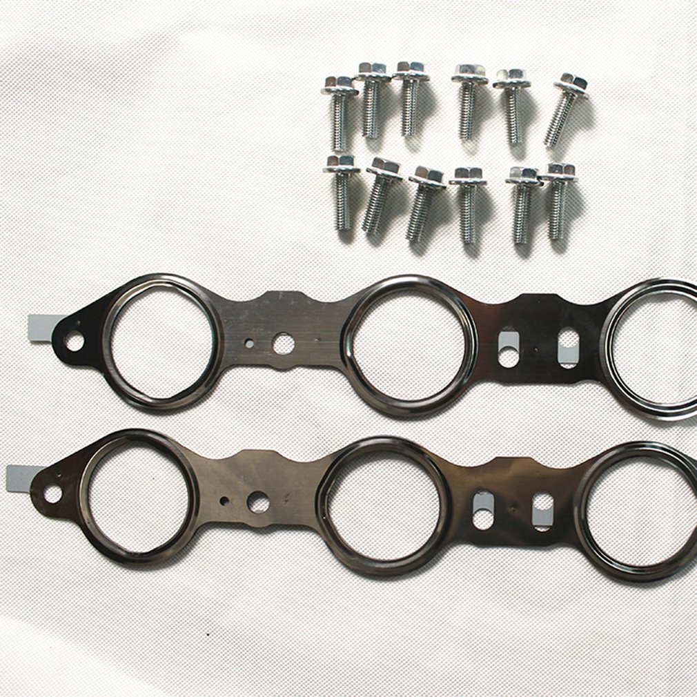 Ls Exhaust Pipe Pad Ls Exhaust Manifold Gaskets & Bolts ( Ls1 Ls2 Ls3 Ls6) Multi-Layer Steel Set