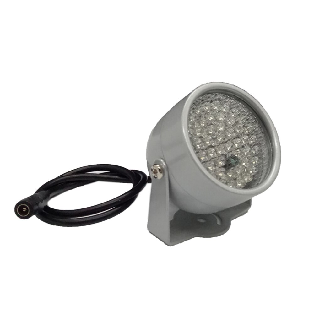 Evolylcam-Iluminación LED infrarrojo IR de 850nm, 48 LEDs, visión nocturna, luz de relleno CCTV para cámara IP de seguridad, Metal, cúpula gris, resistente al agua