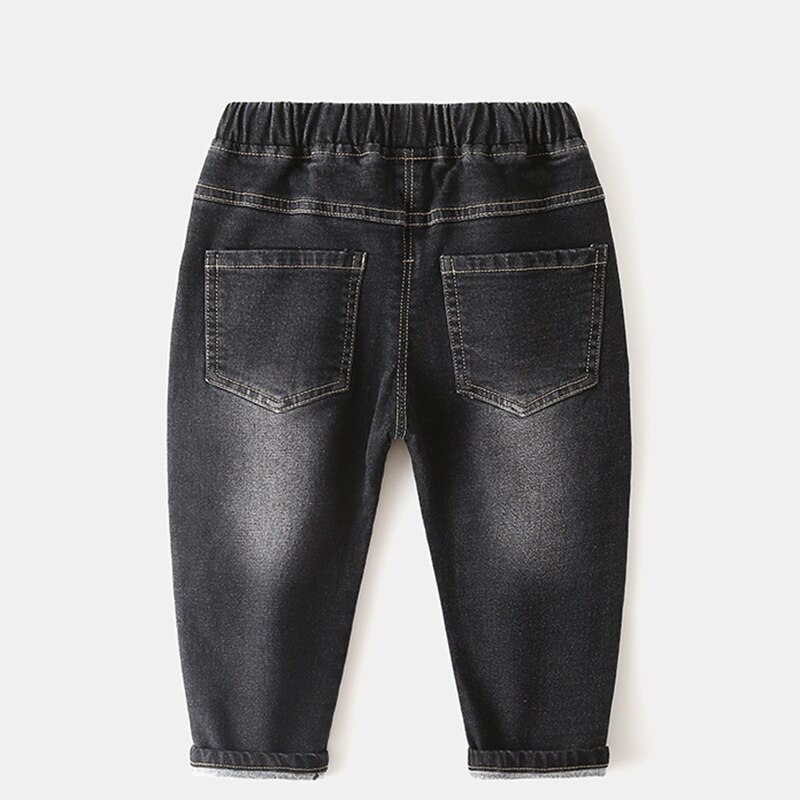 Welaken Cartoon Patroon Gedrukt Denim Broek Voor Babe Kids Jongens Jeans Elastische Taille kinderen Jeans