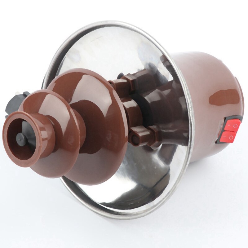 AD-nowa mini fontanna czekoladowa trzy warstwy kreatywna czekolada topi się z ogrzewaniem fondue maszyna Diy topnieć wodospad garnek topienie T