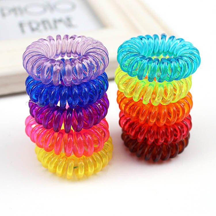 Telephone Line Elasticity Rubber Hair Accessory Women Headwears Elastic Hair Band for Girl Jewelry Springs Hair Rope