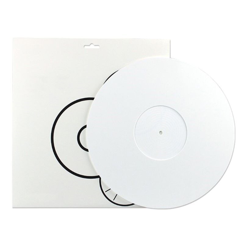 Acrylic Record Pad Anti-static LP Vinyl Mat Slipmat for Turntable Phonograph Accessories 12 Inch 3MM Cassette Tape Drive Belt As