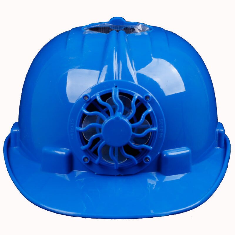 Zonne-energie Fan Helm Outdoor Werken Veiligheid Hard Hat Bouw Werkplek Abs Materiaal Beschermende Cap Aangedreven Door Zonnepaneel