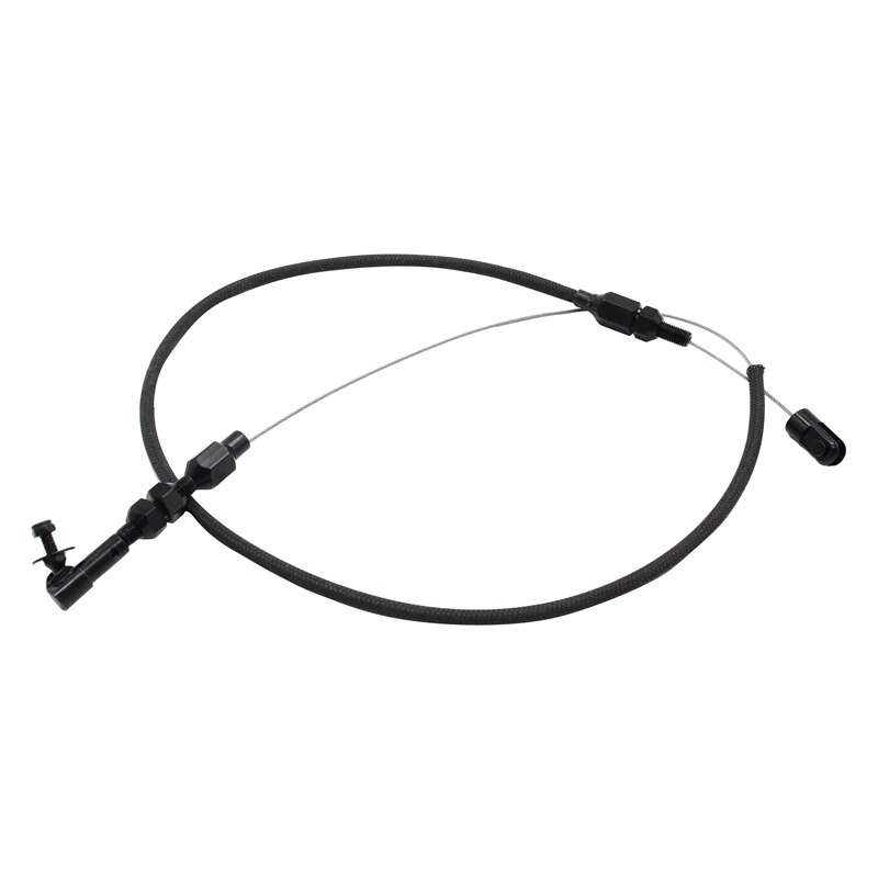 24 inch Throttle Cable Braided Stainless Steel Black Universal Accelerator for Mopar Ford GM Chevrolet