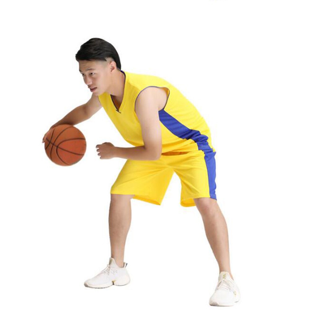 Breathable Basketball Uniforms Sport Clothing Sets for Adult Kids Training Wear Net Inwrought Printed Basketball Uniform