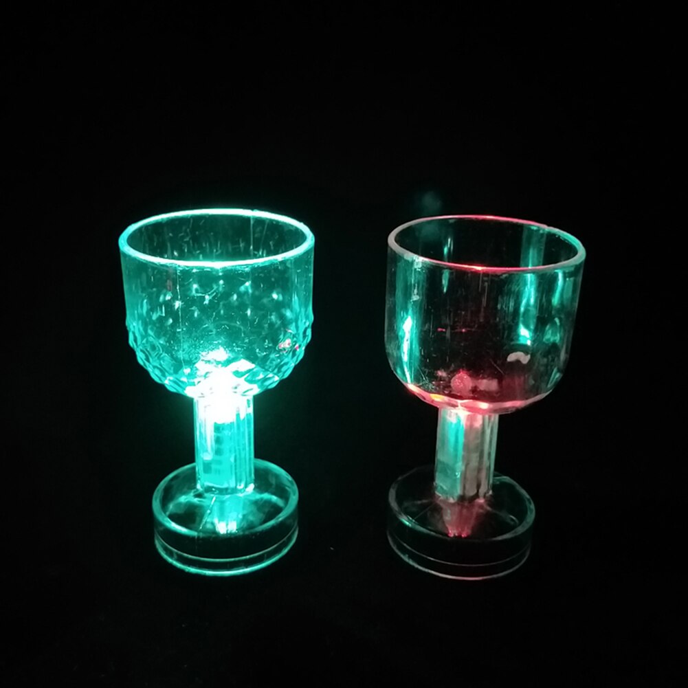 LED Flashing Color Change Water Activated Light up Beer Whisky 50ml Drink Cup Smooth drink glass cocktail party novelty