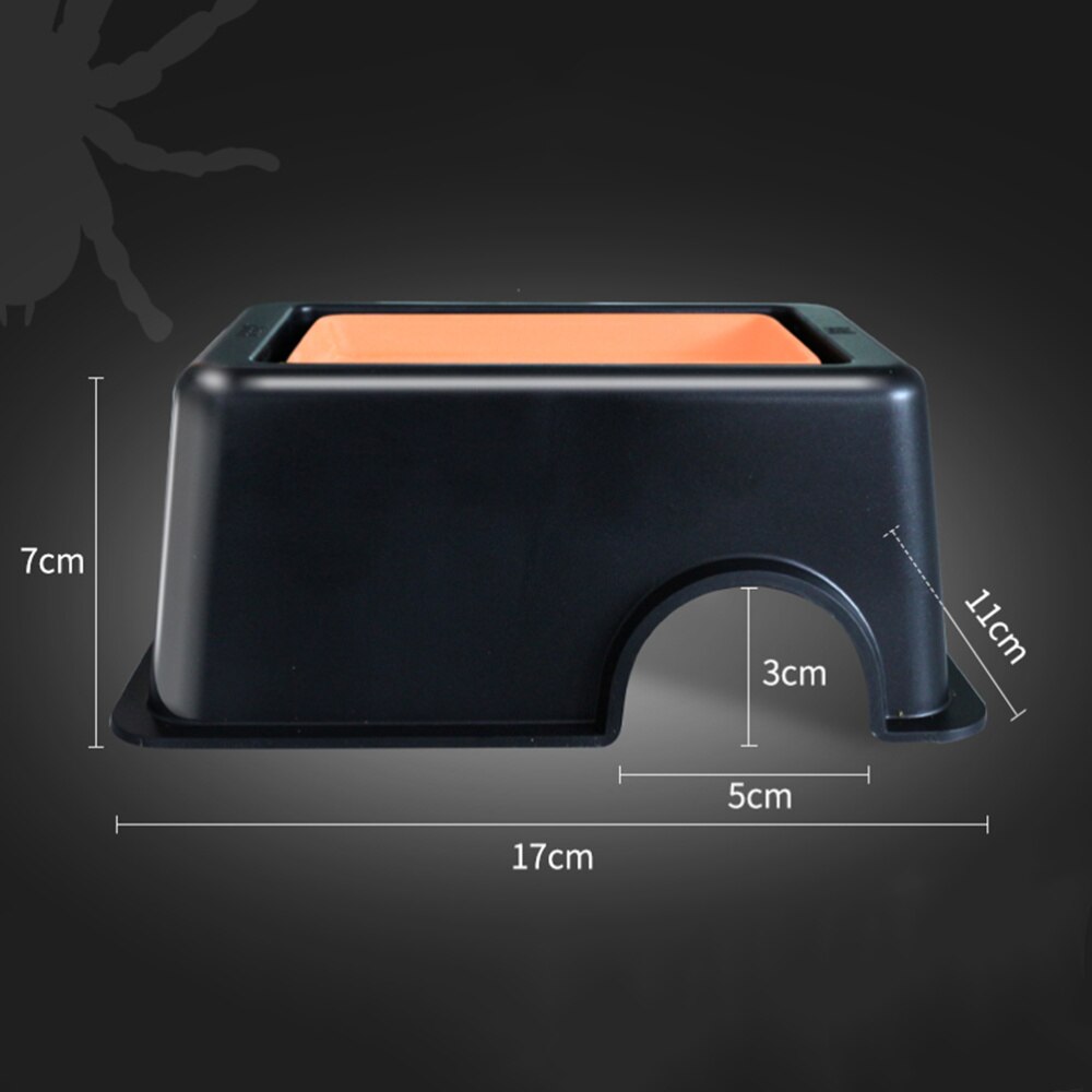 POPETPOP Reptile Hideout Cave With Basin - Humidifying Shelter For Snakes, Spiders, Frogs & Lizards - View #4