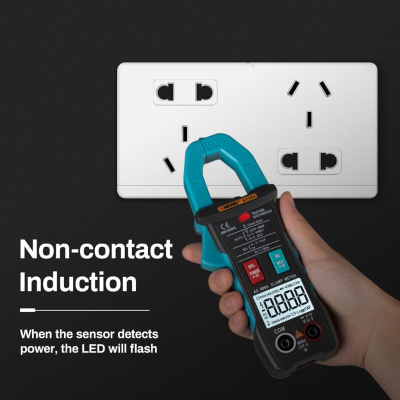 ST204 Clamp Meter 4000 Counts Digital DC/AC Current Voltage Clamp Analog Multimeter True Rms AUTO Range pinza amperimetrica 28TC