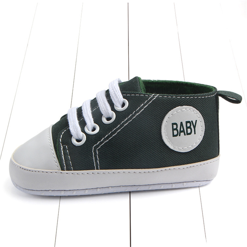 Primavera e outono 0-1 ano de idade sapatos de lona do bebê menino sapatos para homens tênis de bebê menina com sola tênis para bebês meninos