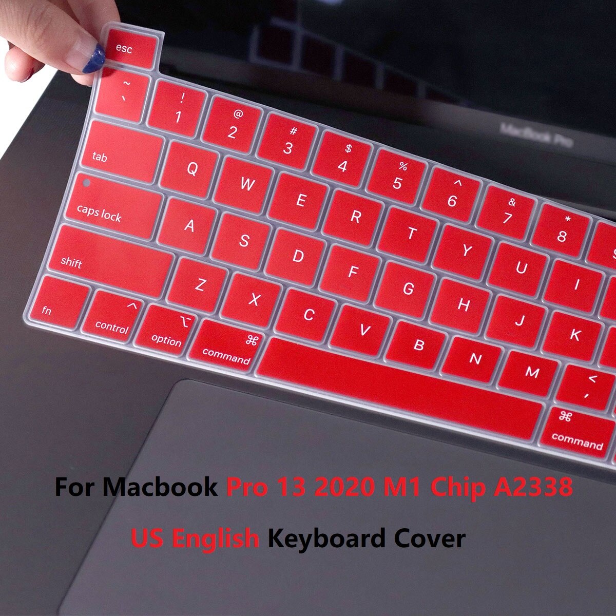 Voor Macbook Pro 13 M1 Chip A2338 Toetsenbord Cover Us Layout Silicon Voor Macbook M1 Chip Pro 13 A2338 toetsenbord Skin Protector