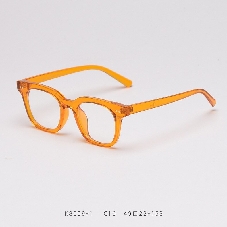 Optical Glasses Frame Man Women Brand Vintage TR90 Small Square Myopia Eyeglasses Frame Clean Lens: C16