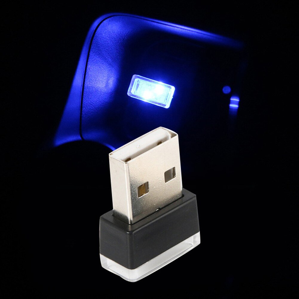 Auto Scheinwerfer Lampen Tragbare USB LED Auto Innen Umgebungs Atmosphären Nacht Licht Dekorative Lampe