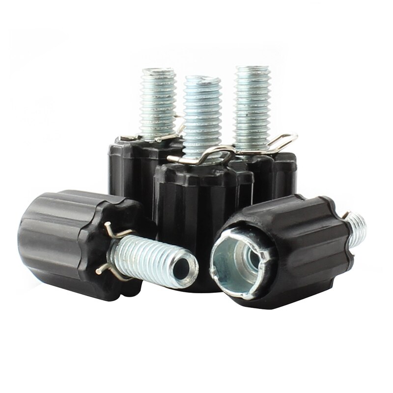 MUQZI 4pcs Bike Shifter Brake Cable Adjuster Screw M5 Fine Tuning Screw Rear Derailleur Positioning Bolt Mountain Road Bicycle