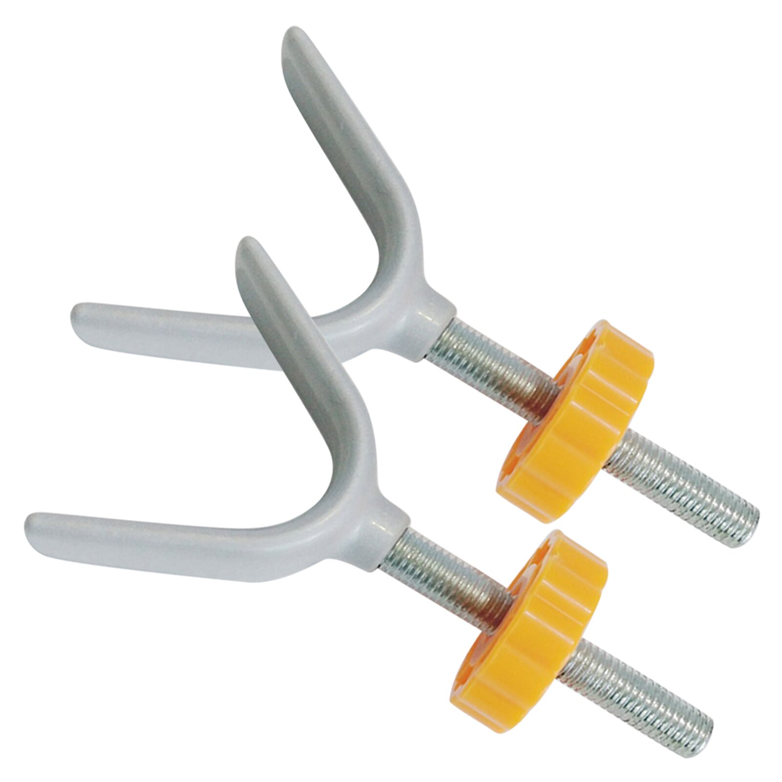 2 pièces M10 clôture escalier rampe fileté en acier noyau Y broche tige porte vis boulon avec écrou ménage bébé animal de compagnie accessoire de sécurité: Orange / S