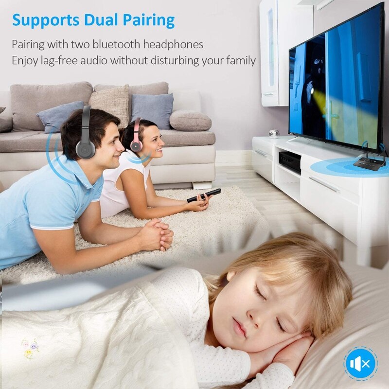 Receptor y transmisor CSR inalámbrico, Bluetooth 5,0, aptX LL, baja latencia, RCA, AUX,