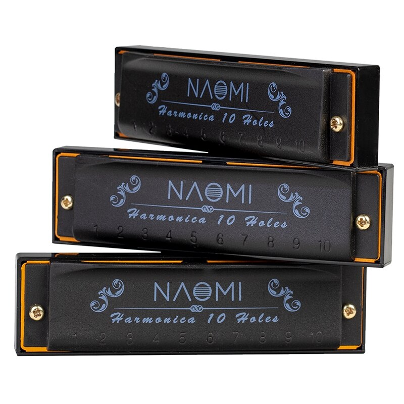 Naomi Piemonte Blues Harmonica Set - 3 Piece with Case