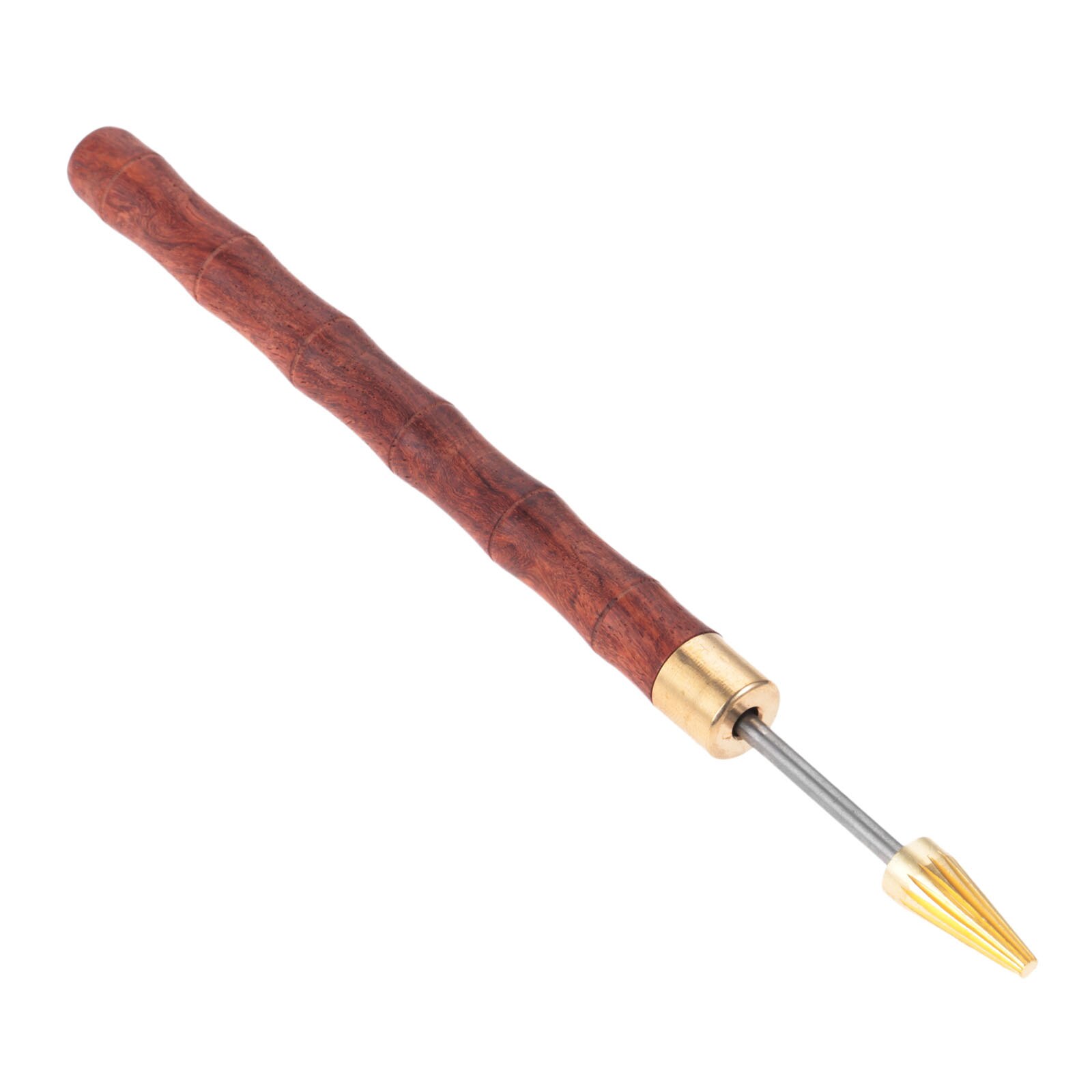 1pc couro borda óleo caneta dupla cabeça de bronze couro borda pasta óleo tintura lápis aplicador rolo pintura rápida couro artesanato ferramenta: d