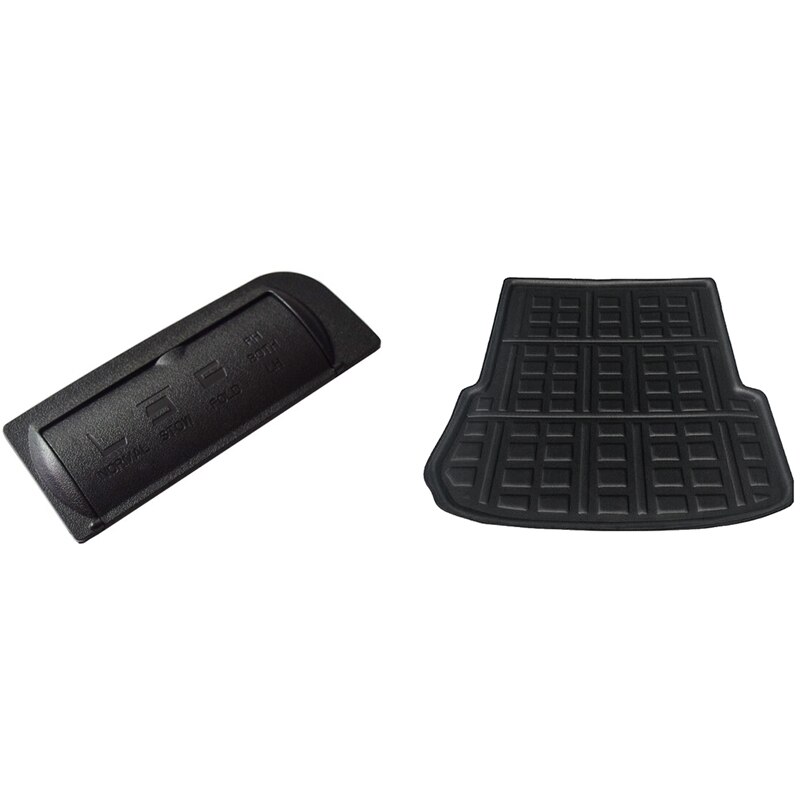 Auto Kofferbak Seat Aanpassen Knop Shell Cap Cover Trim Met Achter Boot Cargo Liner Kofferbak Floor Mat Lade Tapijt protector: Default Title