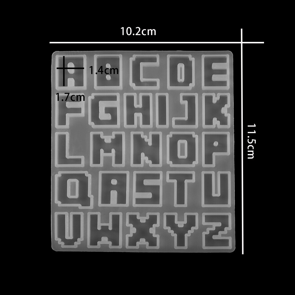 1pcs English Alphabet Silicone Casting Molds Letter Epoxy Resin Molds Mixed Style For DIY Jewelry Making Findings Supplies: S Letters