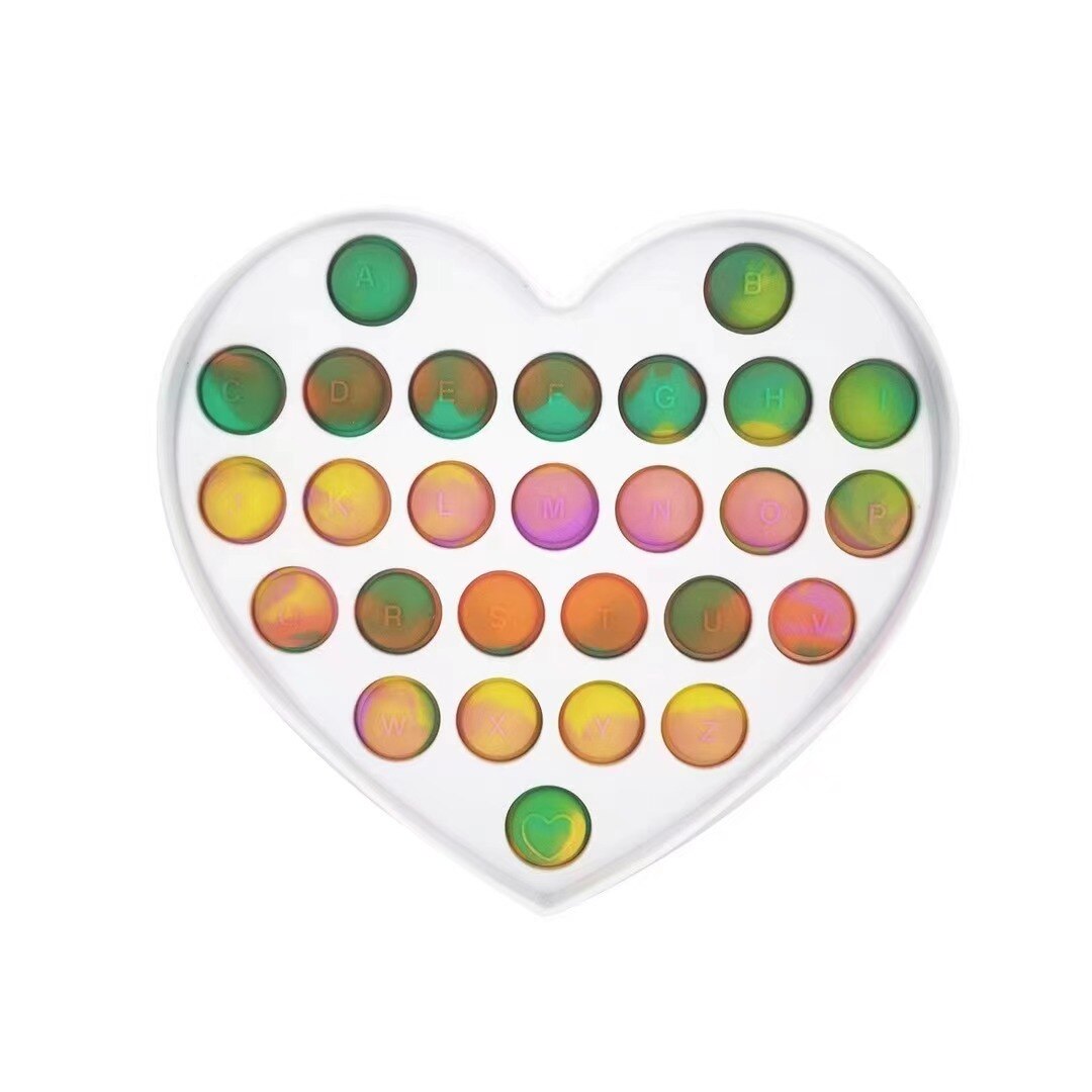 Regenbogen Pop Zappeln Reliver Stress Spielzeug Regenbogen Push Es Blase Anti-Stress-Spielzeug Erwachsene Kinder Sensorischen Spielzeug