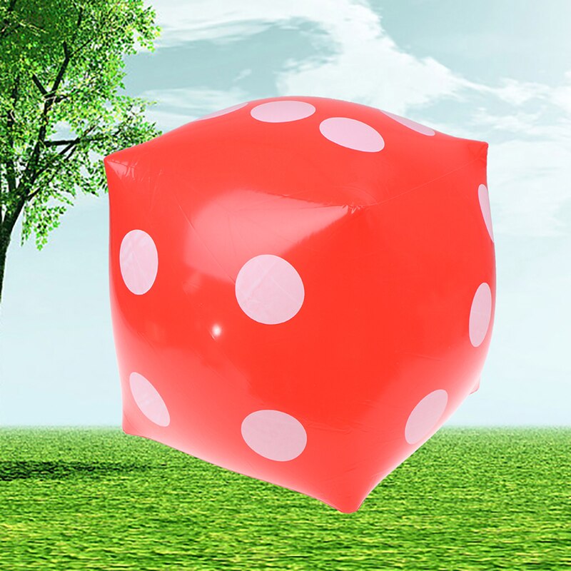 Grappig Outdoor Opblaasbare Dobbelstenen Zwembad Feestartikelen Speelgoed Voor Kinderen Volwassenen Game Play Cube Speelgoed 30*30cm: red