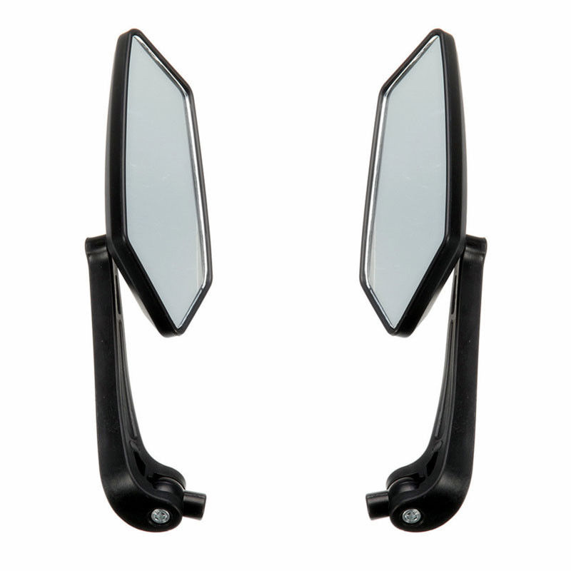 2 uds espejo retrovisor espejo Reflector para motocicleta ATV Quad Scooter negro espejos retrovisores tornillos